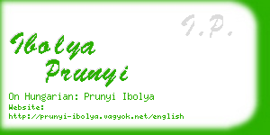 ibolya prunyi business card